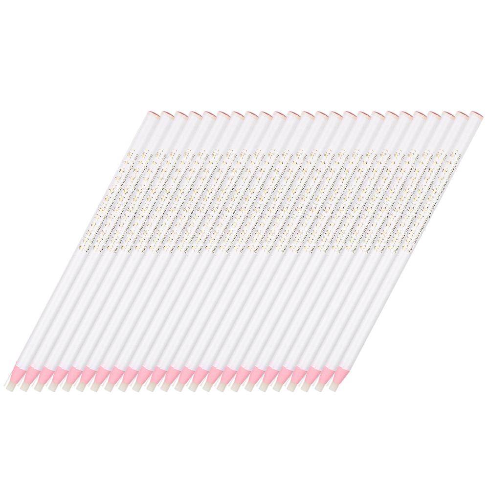 24pcs No Sharpening Fabric Marking Pencil White Tailor Chalk Pencil  For Quilting
