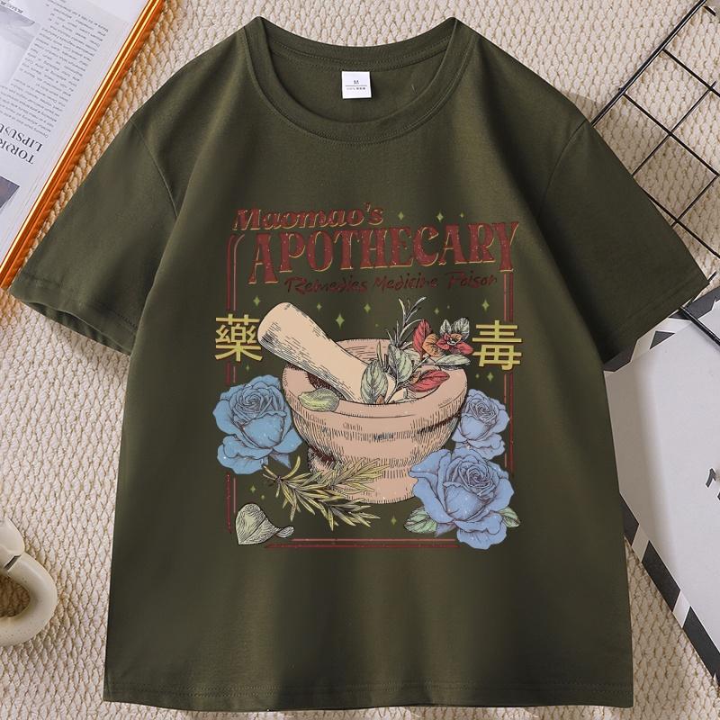 Apothecary Anime TShirt for Unisex WOMEN Funny Graphic T Shirts Summer Cotton Short Sleeve T Shirts Comfortable Unisex Clothes Tops