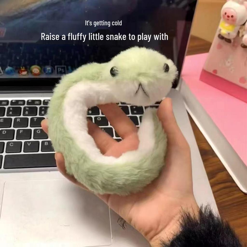 2025 Year of the Snake: Colorful Two-Headed Snake Plush Toy - Cute and Fun Ornament Pendant