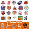 50 Naklejek Doodles Koszykówka Amerykańskie Nowe Sporty NBA Koszykówka Gwiazda Naklejki