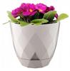 Beige plastic cover 195x22cm flowerpot with universal saucer