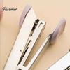 Creative Geometric Stationery Portable Handheld Stapler, Metal Ergonomic Binding Tool, Compact Document Fastener Lightweight for Office And