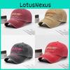 Cotton Baseball Cap With Embroidered Letters Sunshade Adjustable For Spring Summer Men Women