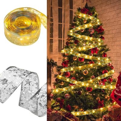 Neu! LED Weihnachtsbaumbandlicht Flexibles Biegbares Super Helles LED Lichterkette für Weihnachtsbaum