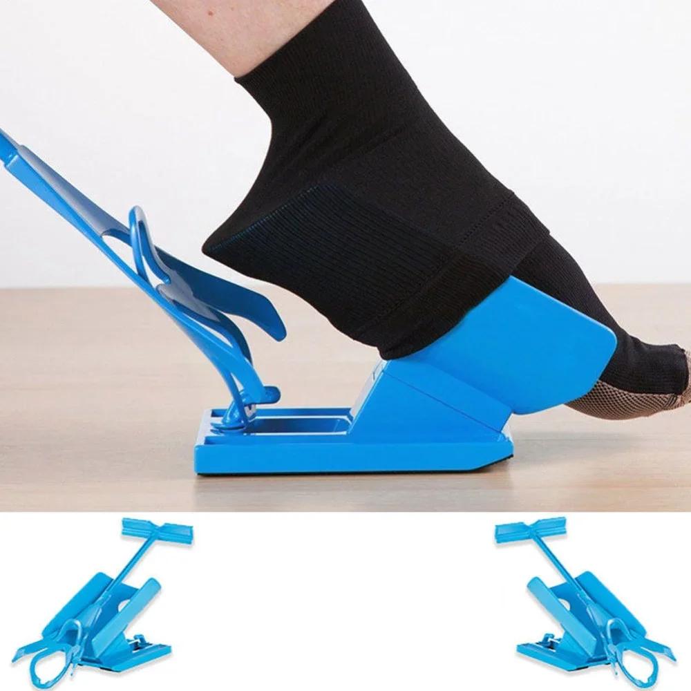 New Lazy Socks Slider Assist Blue Assistant Kit Helps Take Off Socks No Bending Angle Suitable for Socks Foot Support