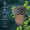 Hummingbird Acorn Bird Feeder Garden Yard Decoration Iron Art Resin Craft Weatherproof Outdoor Bird Feeder Vintage Handmade