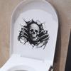 Creative Horror-themed Hole Halloween Skull Bathroom Toilet Decoration Stickers