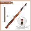 Sandalwood Nail Art Brush Set - Imitation Squirrel Hair with Pen Holder for Liner and Gel Painting