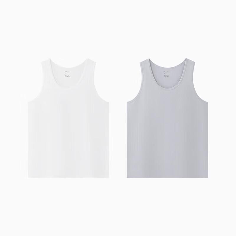 PurCotton Men's Antibacterial Base Layer Tank Top 2-Pack