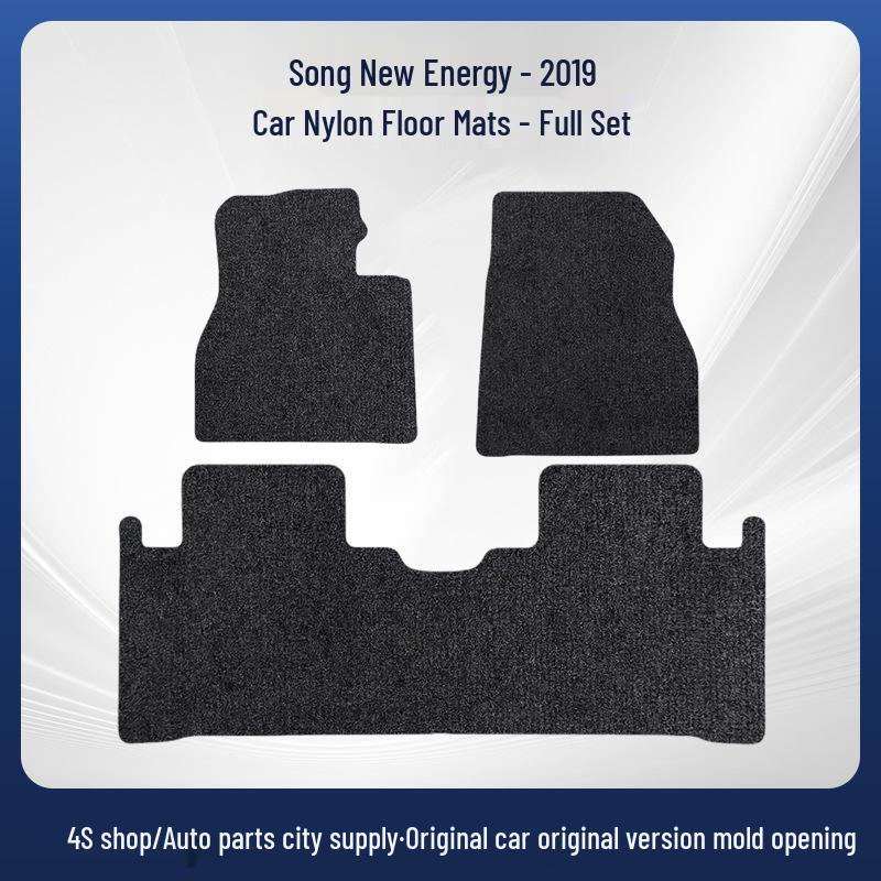 Nylon Dirt-Resistant Floor Mats for 2019 BYD Song New Energy - Driver & Passenger