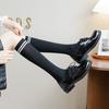 Cotton Women Stockings Japanese Fashion Striped Knee Socks Stockings Women College Style School Students Long Socks Stockings