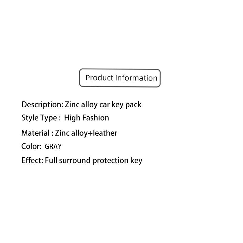 Zinc Alloy Leather Car Remote Key Case Cover For Leapmotor C16 C11 C10 C01 B10 T03 S01 Type Protector Shell Keychain Accessories