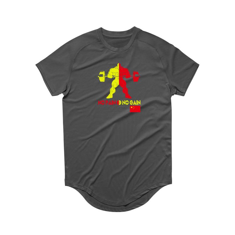 Muscleguys Tricou cu uscare rapidă Maraton în aer liber Mânecă scurtă Bărbați Poliester Fitness Sport Jumătate cu mânecă