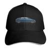 Sapphire Electric Car Illustration Baseball Cap Luxury Hat Fishing Caps Unisex Sun Caps Trucker Hat Luxury Women Unisexs