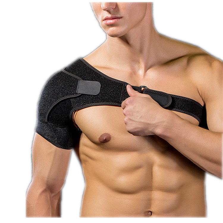 Fitness Shoulder Support Strap for Weightlifting with Ice Pack