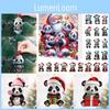 Christmas Panda Advent Calendar With 24 Acrylic Gifting Accessories For Festive Celebration