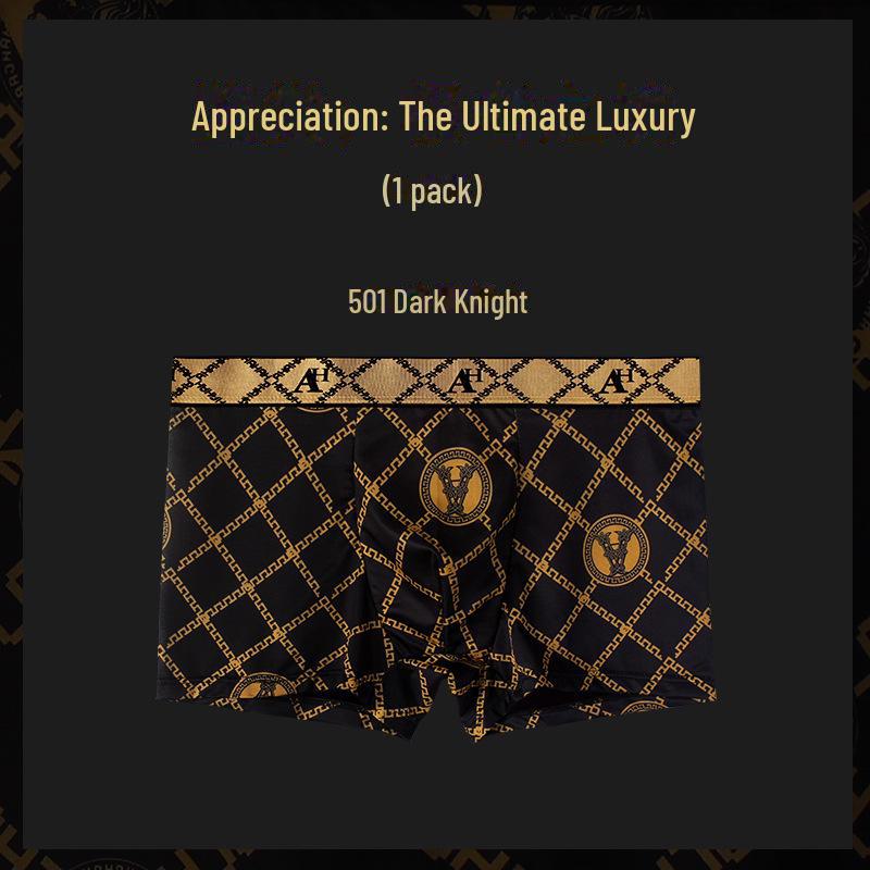 Calzoncillos bóxer transpirables de seda de hielo premium para hombre - Colección de verano - Caja de regalo