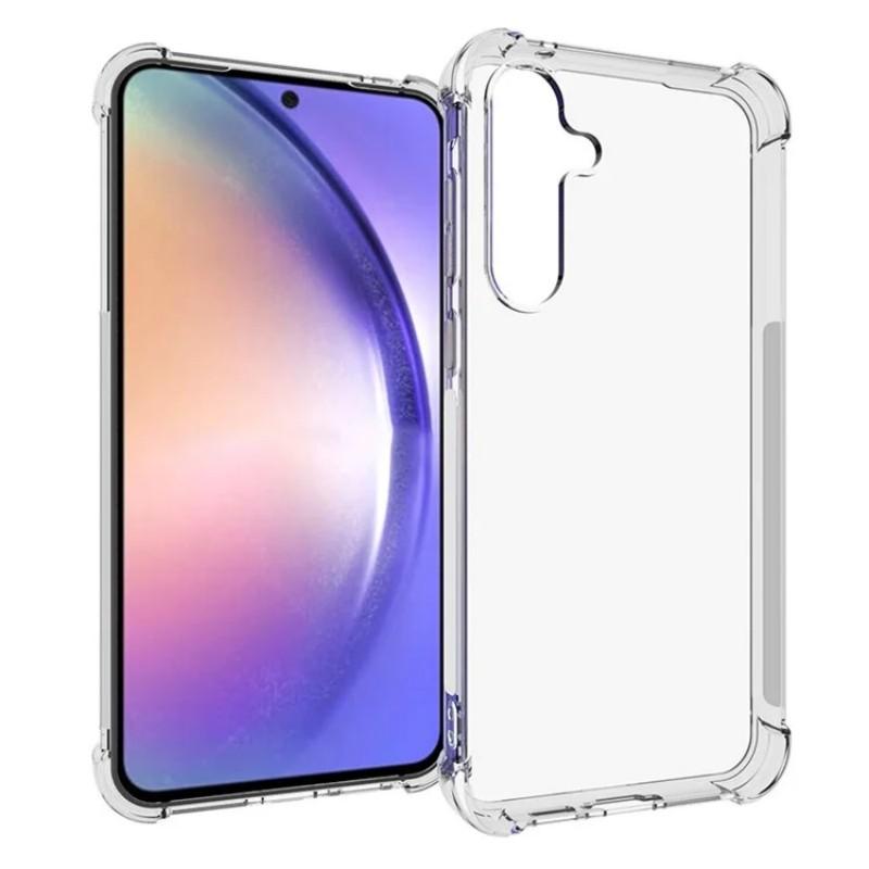 For Samsung Galaxy A55 5G Back Cover WANLONFENG TM Series 2.0mm Clear TPU Phone Case (Big Lens Hole)