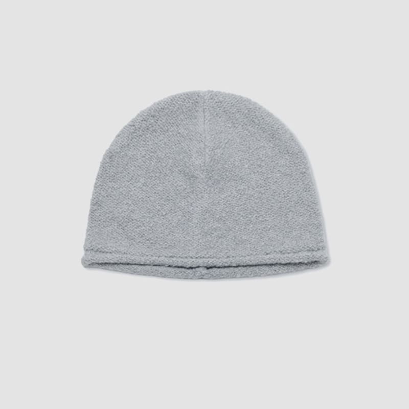 

Симметричная шапка-бини с отворотом / Серая F