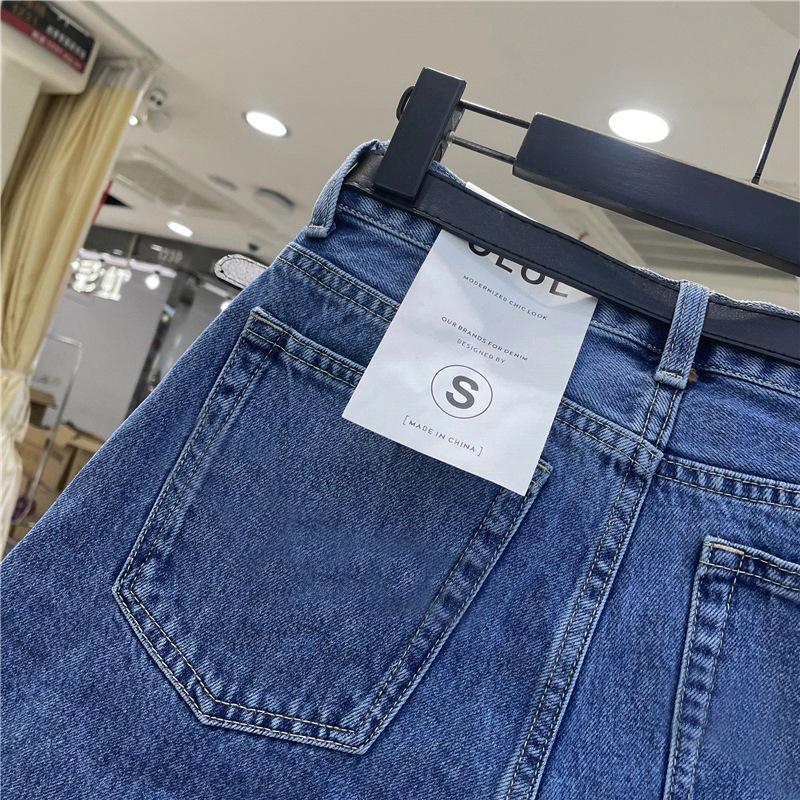 Chice Damen Koreanische High-Waist Lockere Jeans-Shorts - Lässiger Weiter Bein Sommer Stil