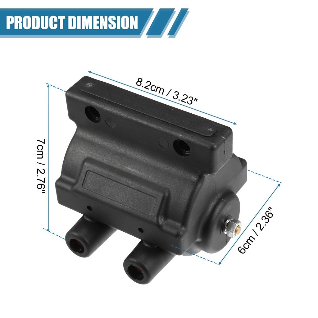 X AUTOHAUX Electronic Ignition Coil Kit Dual Fire Control Module Fit Dyna S Harley Davidson Softail Heritage Sportster 883 1971-2003
