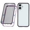 For iPhone 17 Case with Anti-Spy Screen Protector Tempered Glass Metal Phone Cover Magnetic Clasp