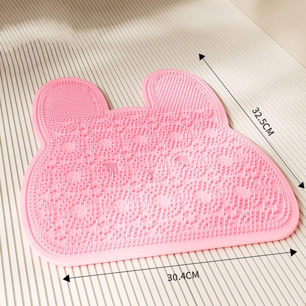 Silicone Bathroom Non-Slip Mat Massage Particles Suction Cups Non-Slip Bath Mat Easy Clean Massage Texture Bath Massage Mat