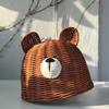 Lampenschirmbezug Bärenform Staubdicht Rattan Schönes Aussehen Ersatz-Lampenschirm