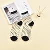 Polka Dot Socks Women See Through Transparent Crystal Silk Socks Summer Ultra-thin Breathable Girls Kawaii Cute Nylon Long Socks