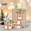 Beschreibbare Weihnachtsetiketten 250 Stück/Rolle Anhänger, Selbstklebend mit Schreibfläche, Geschenkklebeetiketten Saisonale Verpackung für Dekorative Umschläge