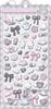 Fluffy Drop Stickers Black and White Fluffy 01047 Q-Lia -