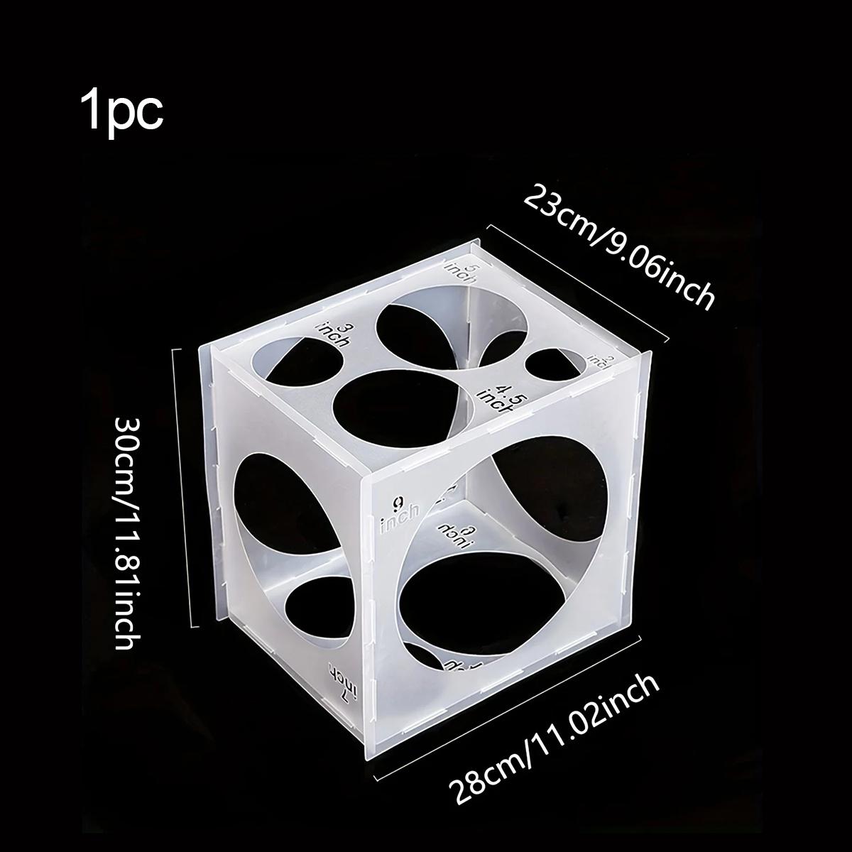 

Складная коробка для определения размера воздушных шаров - Точный инструмент для измерения размера воздушных шаров для украшений из воздушных шаров, арок и колонн из воздушных шаров Other