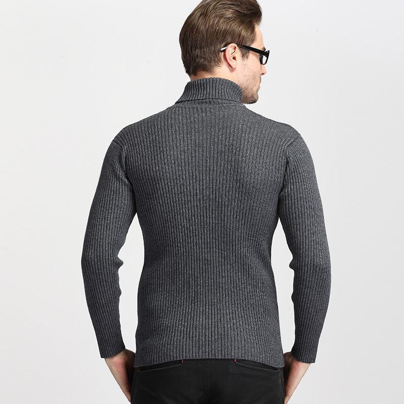 New Autumn And Winter Thick Warm Sweater Slim Fit Men'S Sweater Men'S Multi-Color Pullover Knitted Sweater