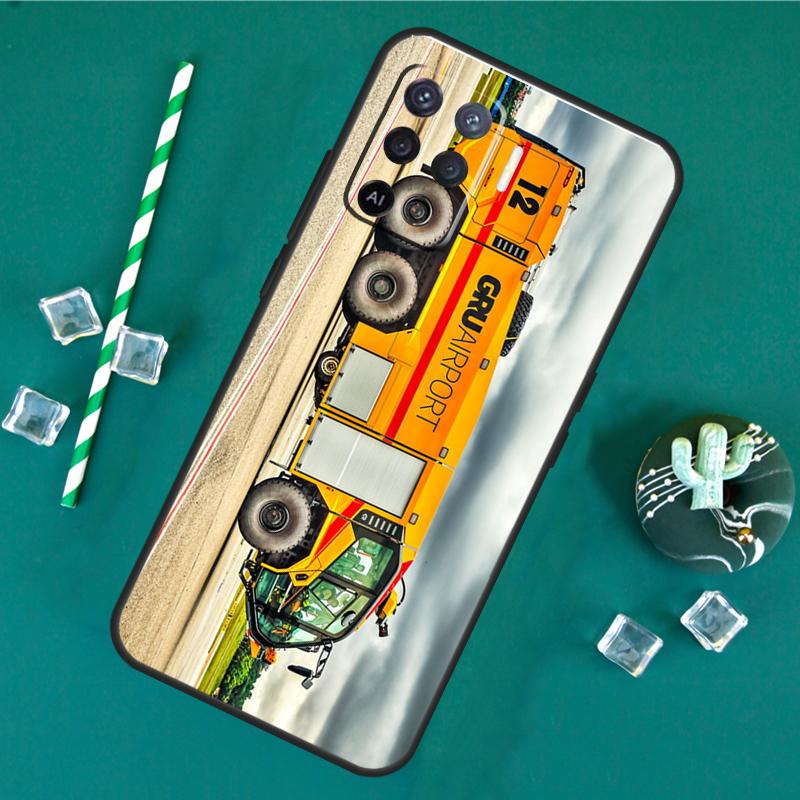 Fire Truck Case For Oppo A80 A40 A60 A16 A76 A96 A91 A15 A17 A74 A94 A54 A57S A18 A38 A58 A78 A98 Cover