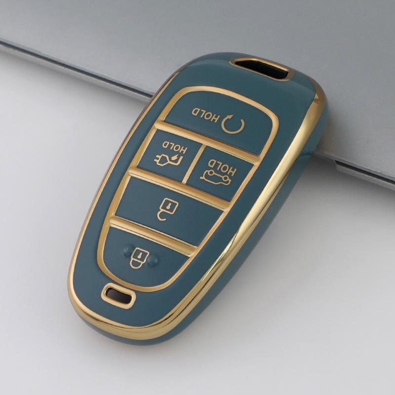 Hyundai New Tucson L Korean Car Key Case: Protective Shell for 5, 7, 8-Key Sonata