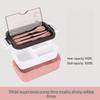 Portable Microwaveable Divided Bento Box with Cutlery