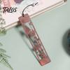 Hollow Pattern Bookmark Rosewood Bookmark, Plum Orchid Bamboo Chrysanthemum Carved Classic Wooden Traditional Chinese Style Wood Page Marker for Book