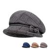 Elegant Women's Beret Hat Warm Baseball Caps Fashion Short Brim Beanie  Women Mother'gift