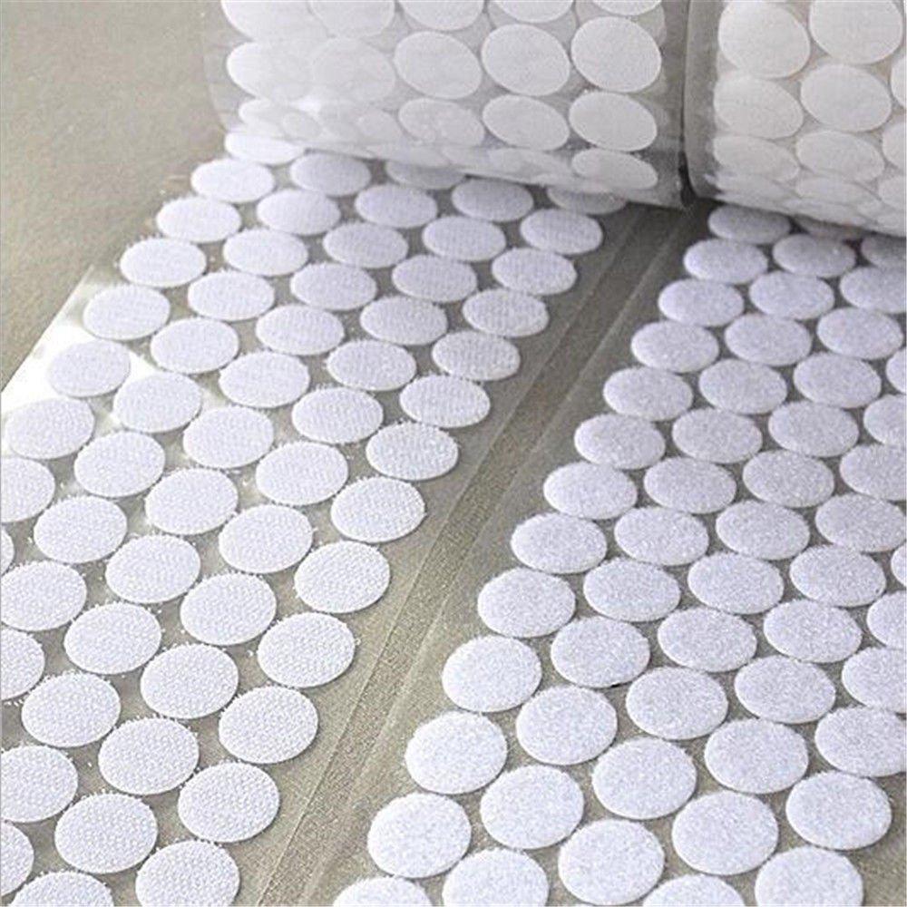 10mm White Waterproof Velcro Self Adhesive Dot 500PCS