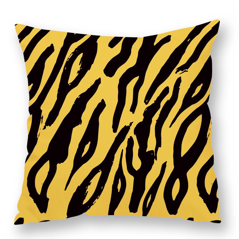 Fashionable Animal Spots Elements Cow Print Leopard Print Pillow Zebra Print Pillow Case Plush Sofa Car Waist