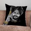 Sidhu Moose Wala Pillow Case For Home Bedroom Car Office Decoration Living Room Sofa Cushion Cover Suitable