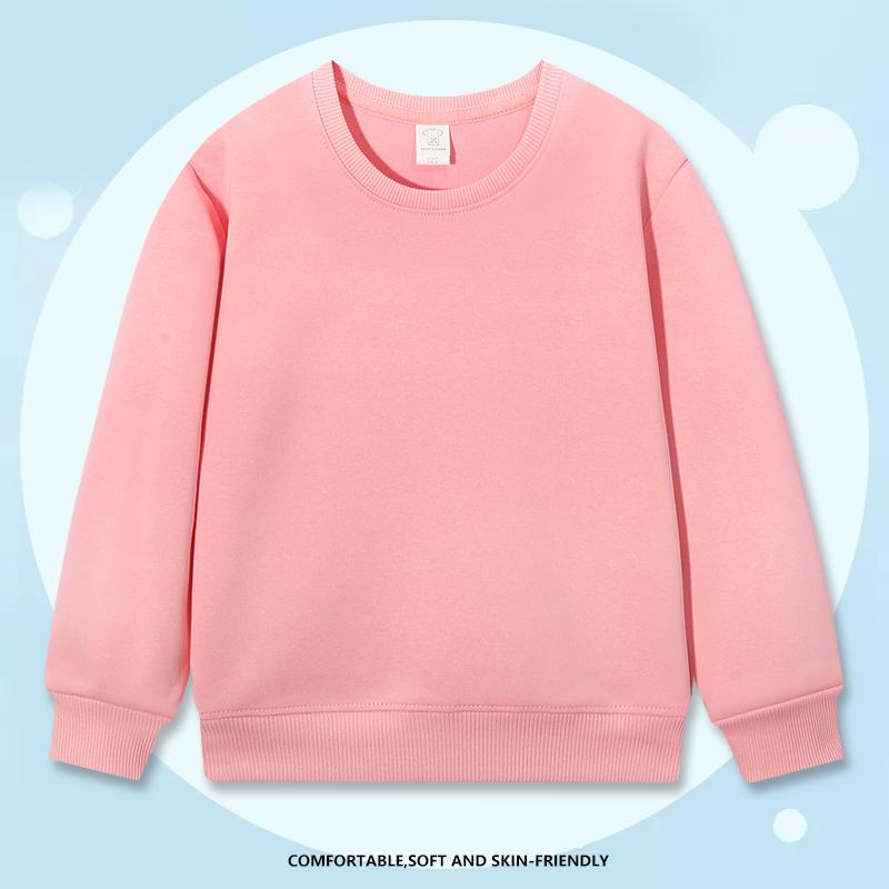 Zirunking 2026 Winter Spring Hoodies Pullovers Kids Boys Girls Round Neck Sweater Comfortable  Sweatshirt Children's Clothing KXINKIDW