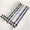 Florales Gurtband-Lanyard Handyhülle mit abnehmbarer Flugzeugschnalle - Anti-Drop Hals- & Ausweis-Lanyard