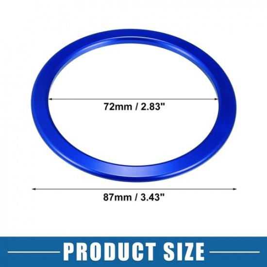 AC Air Vent Outlet Cover Ring Trim for Toyota Tundra 2014- Blue (Set of 4)