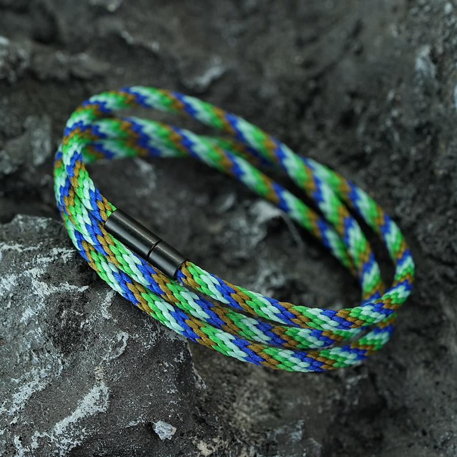 Trendy Men High Quality String Braided Bracelet Adjustable 3 Layer Nylon Wristband Fashion Casual Business Jewelry Accessories