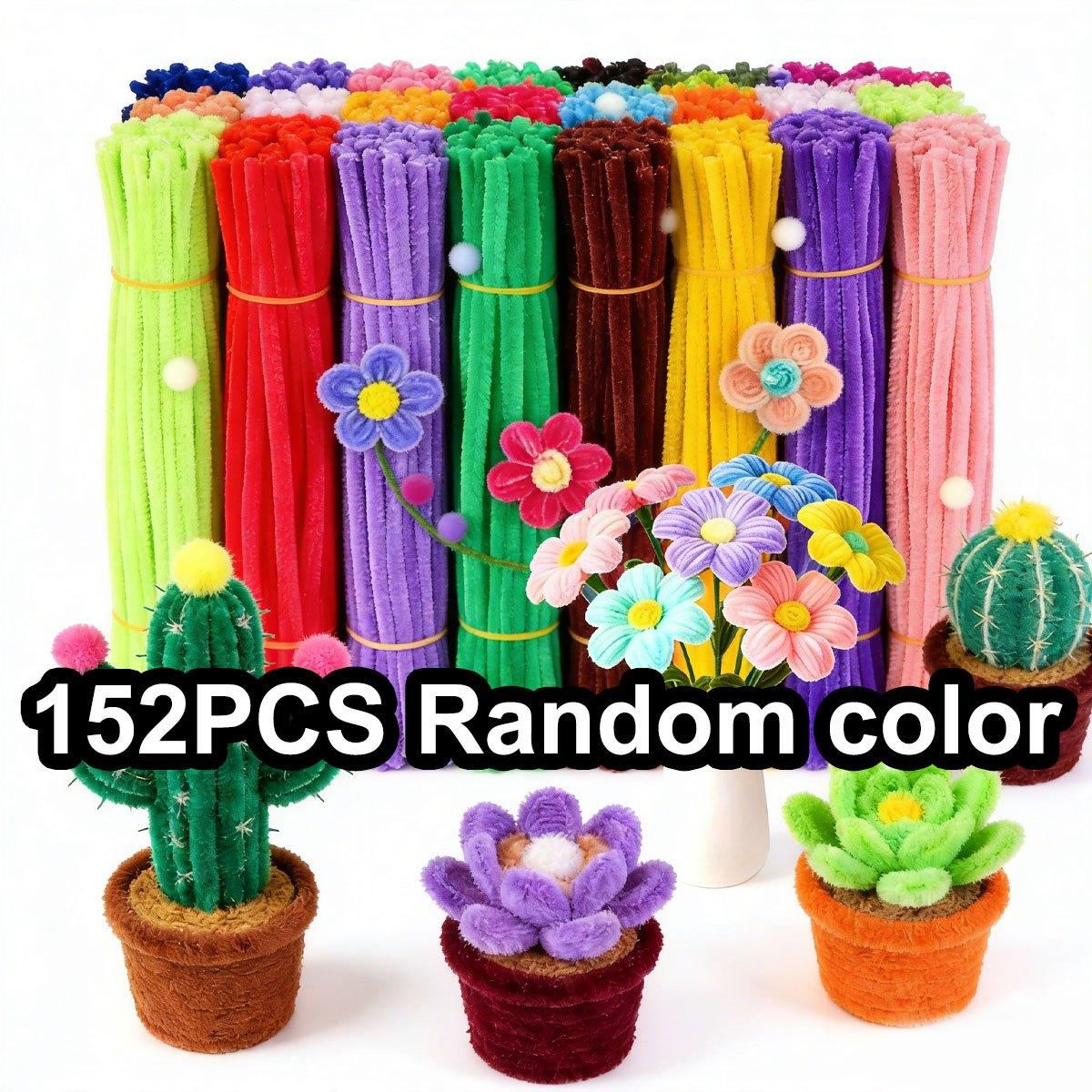 

152Pcs 11.8 Inch Flexible Chenille Stems - Multi Color Pipe Cleaners Bulk for DIY Art & Craft Projects, Mother s Day ZSY