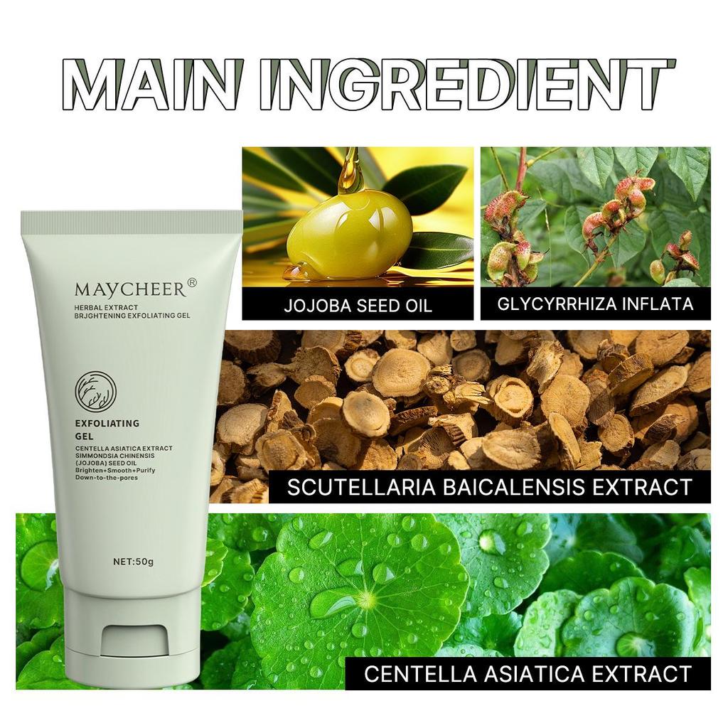 English Exfoliating Gel: Deep Clean & Gentle Scrub for Pore Cleansing & Dead Skin Removal