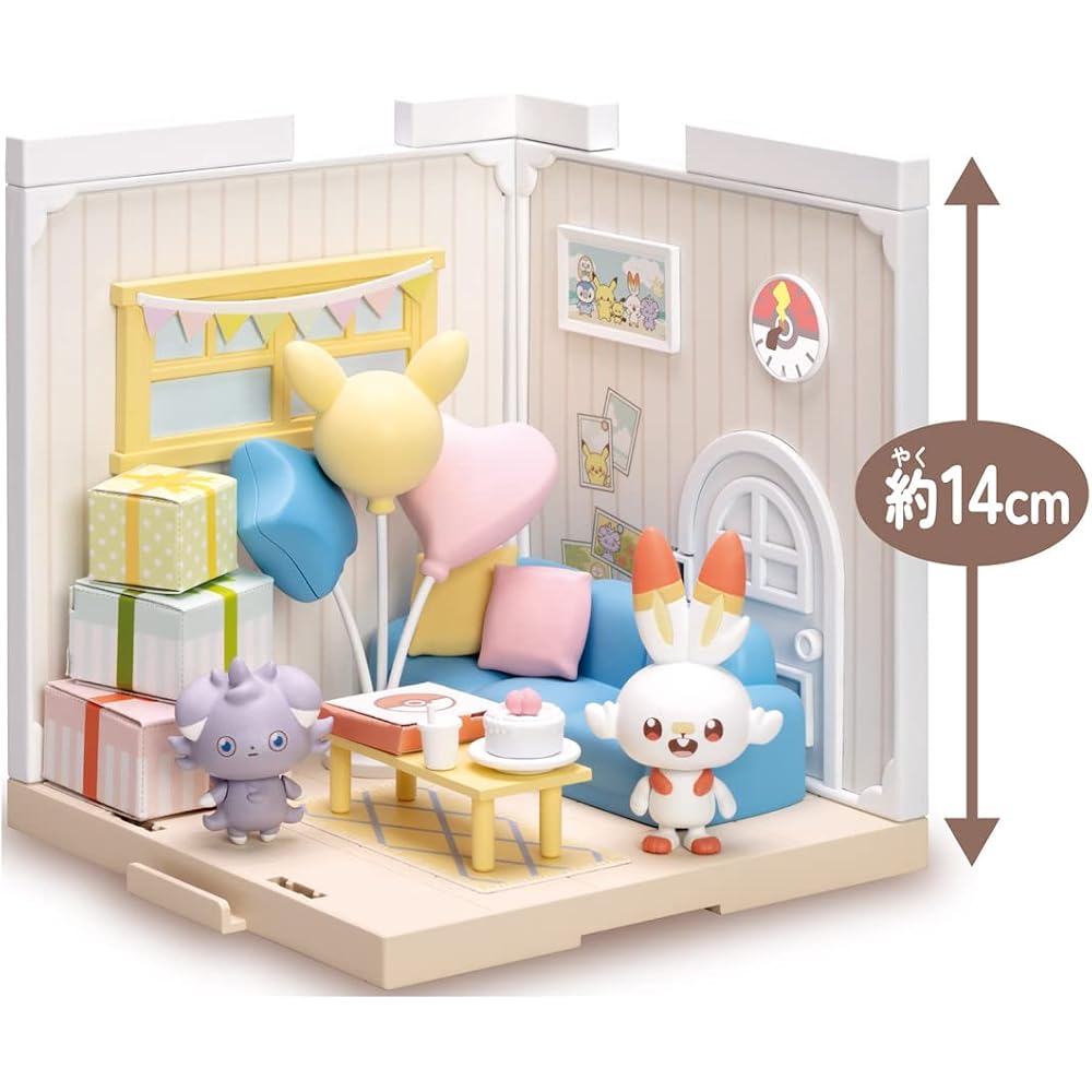 TAKARA TOMY (TAKARA TOMY) Plastic Pokemon Pokepiece House Lounge Hibany & Meow Spur for Girls