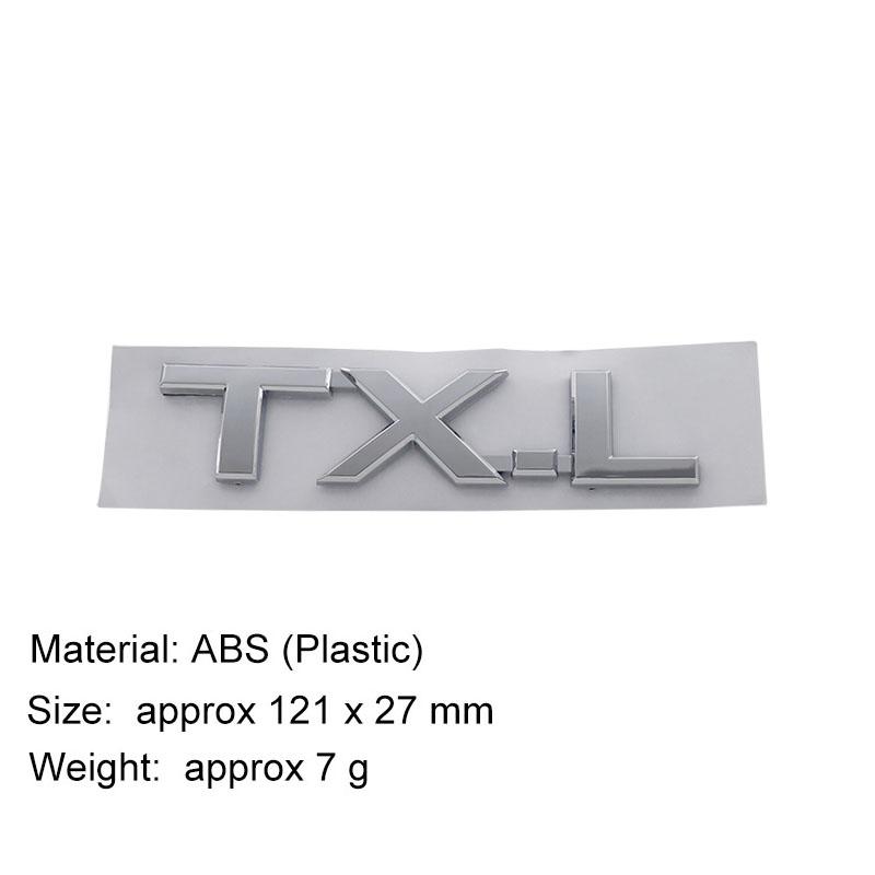 3D Premium ABS TX TX.L VX VX.L Aufkleber Heckstoßstange Plakette Auto Heckklappenemblem Zubehör Außendekoration