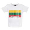 Lithuania Flag Style Barcode - Kids T-Shirt Tees Top - Lithuanian Country